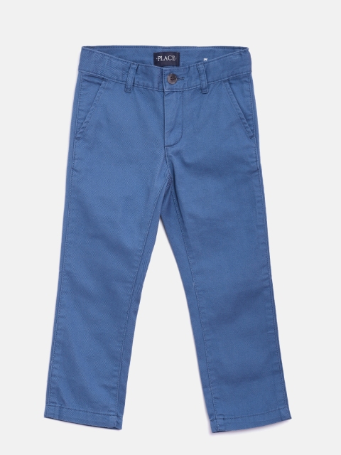 

The Childrens Place Boys Blue Regular Fit Solid Chinos