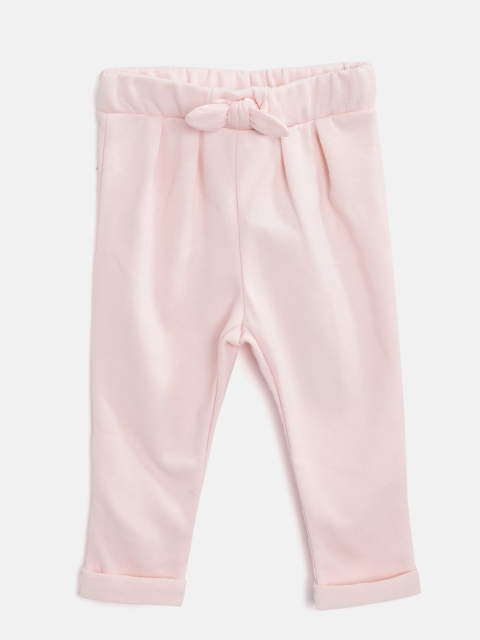 

The Childrens Place Girls Peach-Coloured Solid Leggings