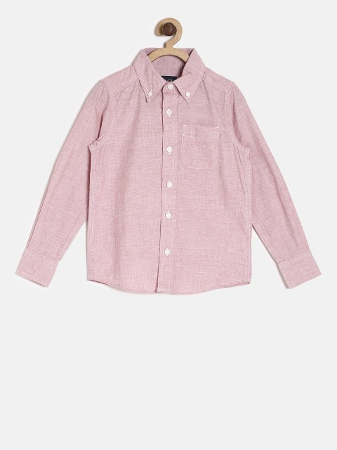 

The Childrens Place Boys Pink Regular Fit Solid Casual Shirt