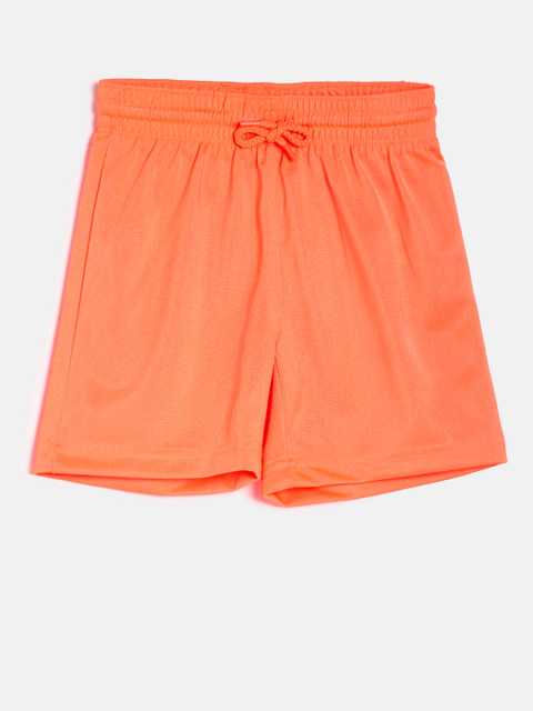 

The Childrens Place Boys Orange DAZZLE Solid Regular Fit Regular Shorts
