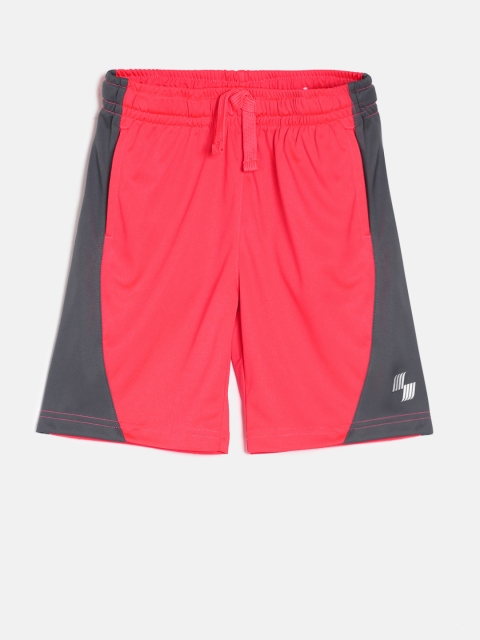 

The Childrens Place Boys Pink & Grey Colourblocked Regular Fit Regular Shorts