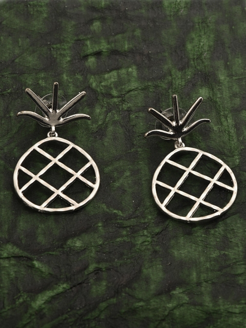 

Pipa Bella Silver-Toned Quirky Drop Earrings