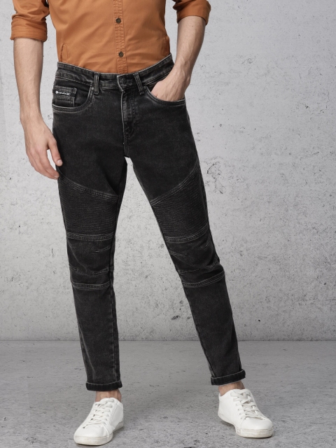 

Ecko Unltd Men Charcoal Grey Tapered Fit Mid-Rise Clean Look Stretchable Jeans