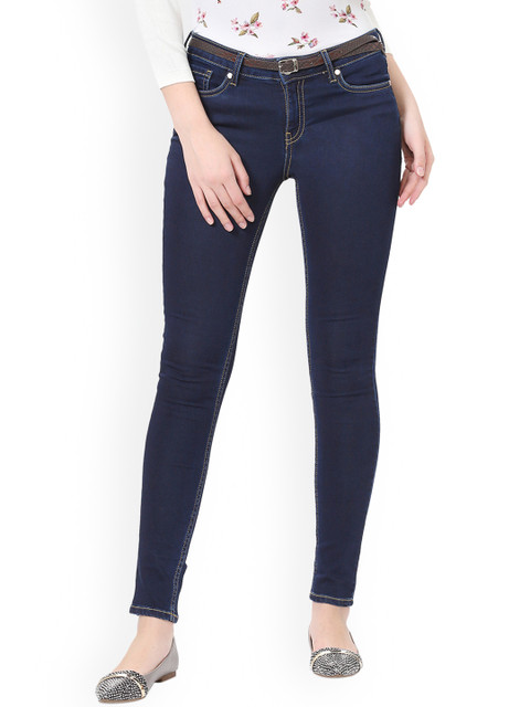 

Allen Solly Woman Navy Blue Mid-Rise Clean Look Jeans