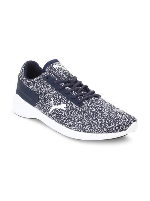 

Puma Men Navy Blue Running Pacer EL Shoes