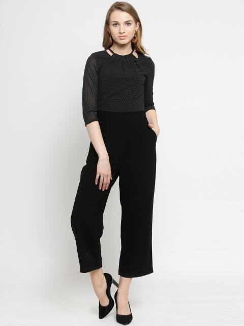 

Magnetic Designs Black Printed Culotte Jumpsuit