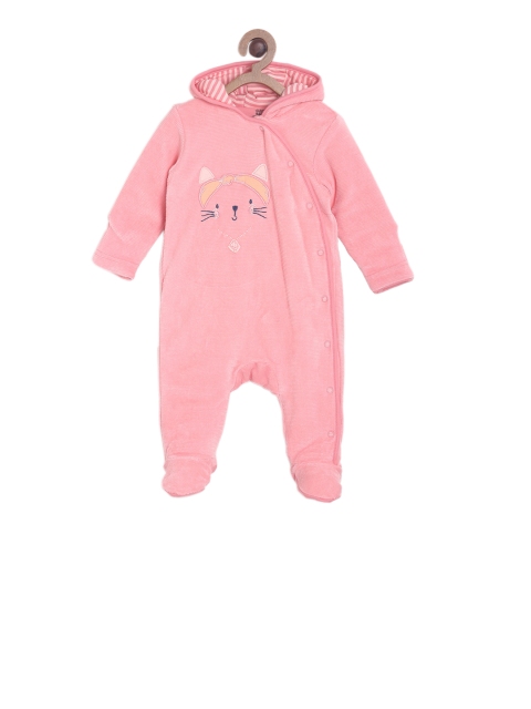 

Mini Klub Girls Pink Embroidered Sleep Suit