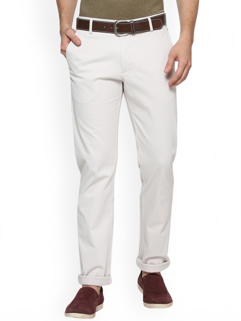 

Allen Solly Men Off-White Regular Fit Solid Chinos