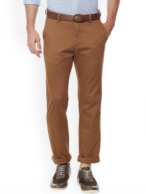 

Allen Solly Men Khaki Regular Fit Solid Chinos