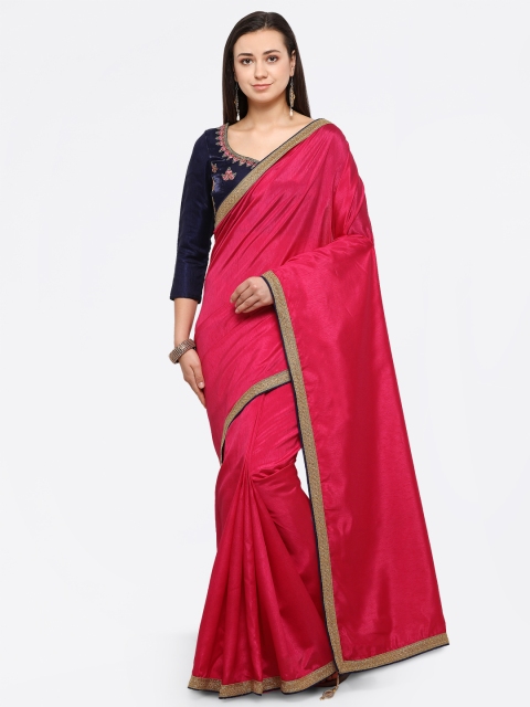 

Colors Pink Solid Art Silk Saree