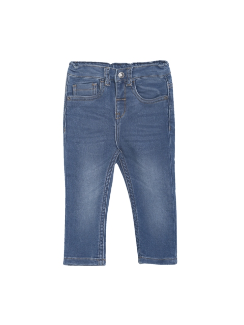 

MINI KLUB Boys Blue Regular Fit Mid-Rise Clean Look Stretchable Jeans