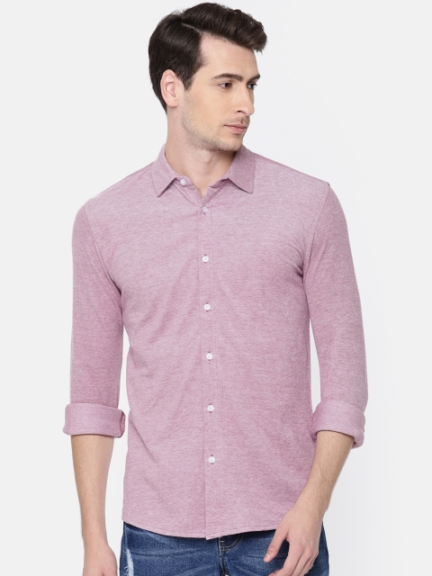 

Jack & Jones Men Pink Slim Fit Solid Casual Shirt