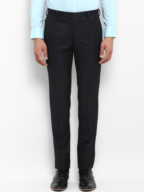 

Raymond Men Black Slim Fit Solid Formal Trousers