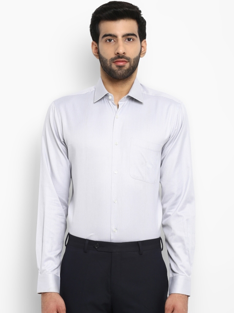 

Raymond Men Grey Self Design Formal Shirt
