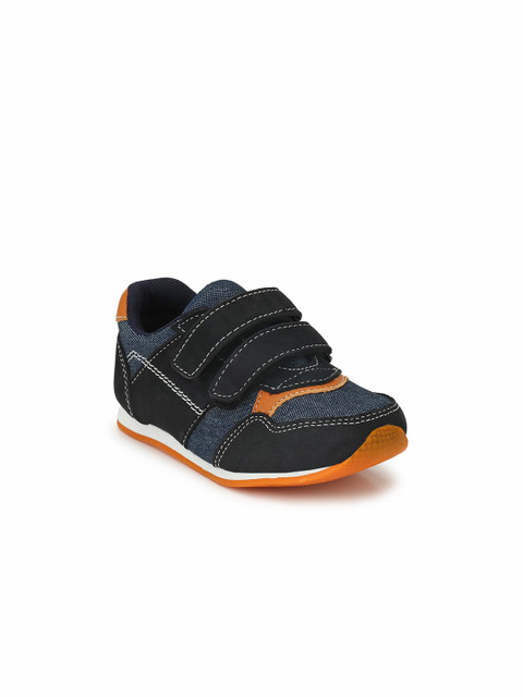 

TUSKEY Boys Blue Slip-On Leather Sneakers