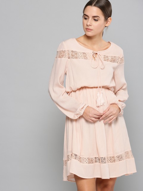 

Chemistry Pink Blouson Dress, Peach