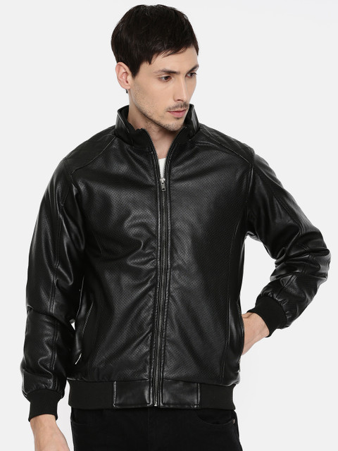 

People Men Black Solid Bomber