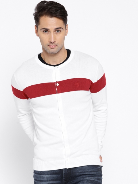 

Van Heusen Sport Men White Solid Cardigan
