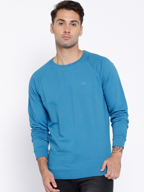 

Van Heusen Sport Men Blue Solid Sweatshirt