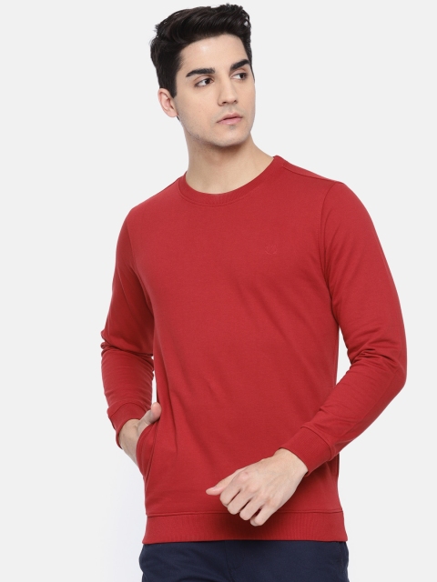 

Van Heusen Sport Men Red Solid Sweatshirt