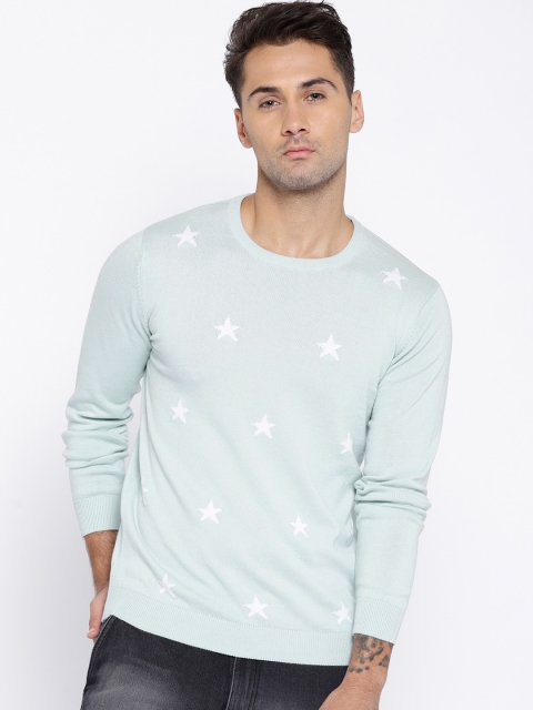 

Van Heusen Sport Men Blue Self Design Pullover