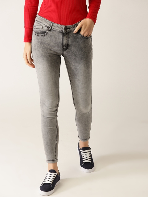 

United Colors of Benetton Women Grey Washed Jeggings