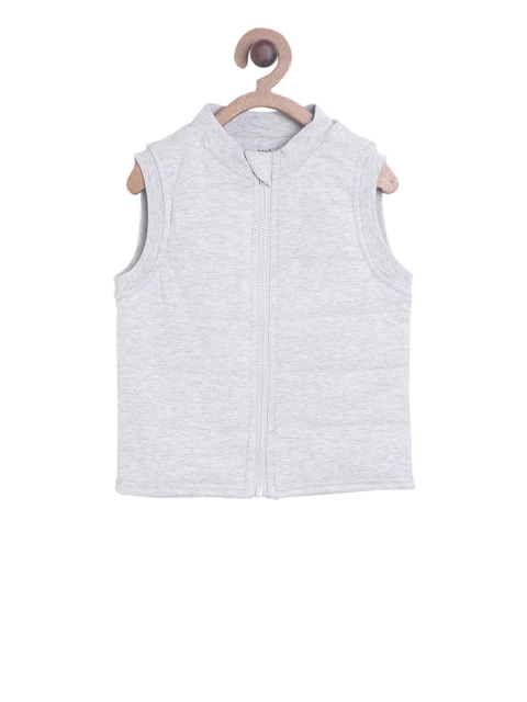 

MINI KLUB Boys Grey Melange Solid Tailored Jacket