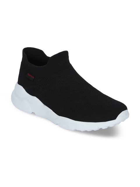 

Red Tape Men Black Textile Mid-Top Walking Shoes