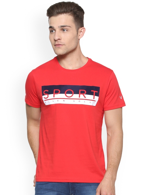 

Allen Solly Sport Men Red Printed Round Neck T-shirt