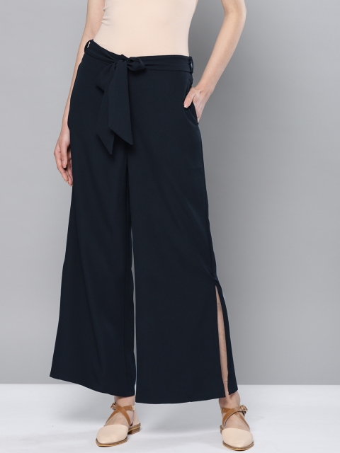 

Chemistry Women Black Solid Straight Palazzos