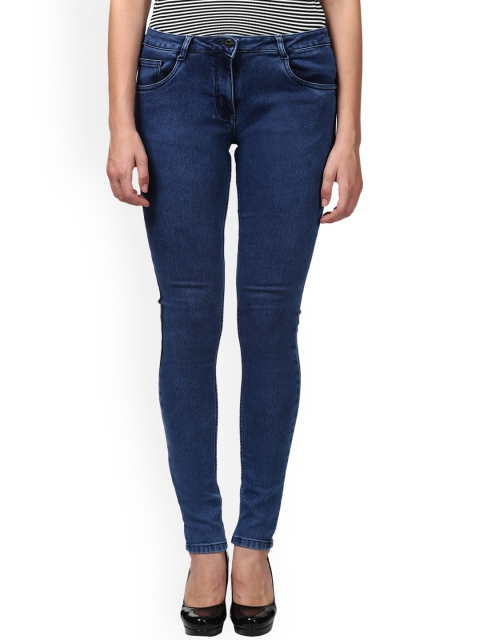 

Park Avenue Woman Blue Regular Fit Mid-Rise Clean Look Stretchable Jeans