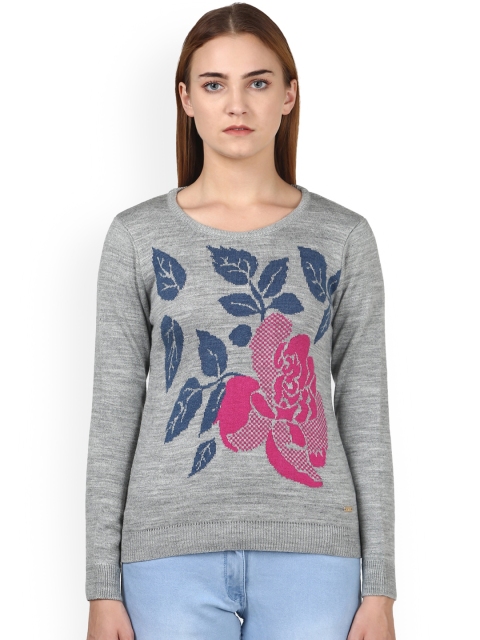 

Park Avenue Woman Grey Printed Pullover