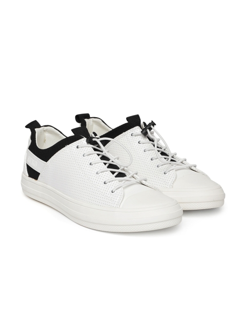 

Aeropostale Men White Mathew Perforated Leather Sneakers