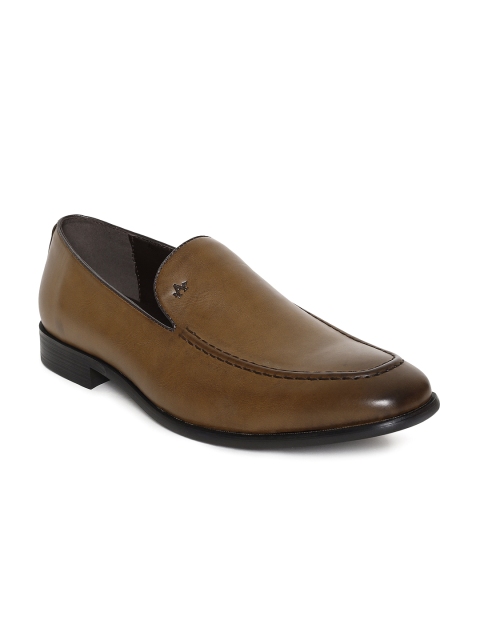 

Arrow Men Brown Solid Leather Adam Semi-Formal Loafers