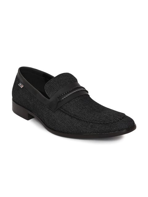 

Arrow Men Black Samuel Textured Formal Leather Slip On Shoes