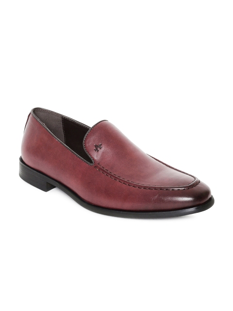 

Arrow Men Burgundy Solid Leather Adam Formal Loafers