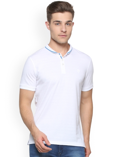 

Allen Solly Men White Solid Polo Collar T-shirt