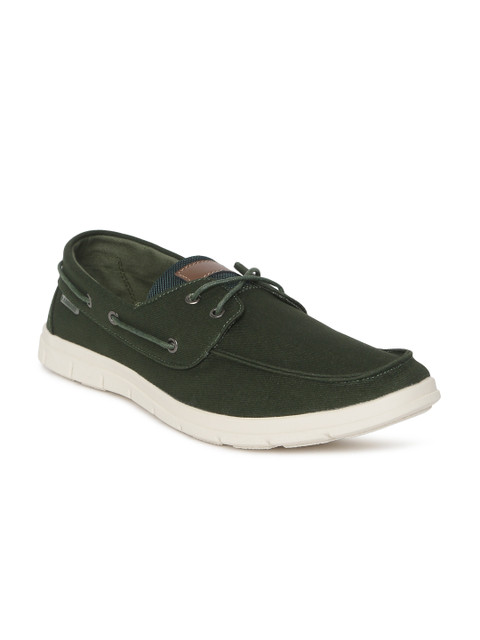 

U.S. Polo Assn. Men Green Rheon Boat Shoes