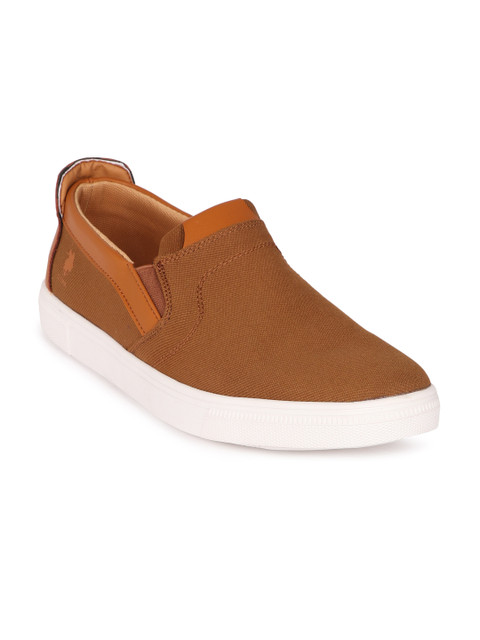 

U.S. Polo Assn. Men Tan Slip-On Sneakers