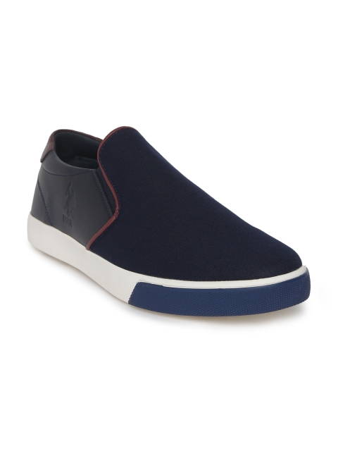 

U.S. Polo Assn. Men Navy Blue Slip-On Sneakers