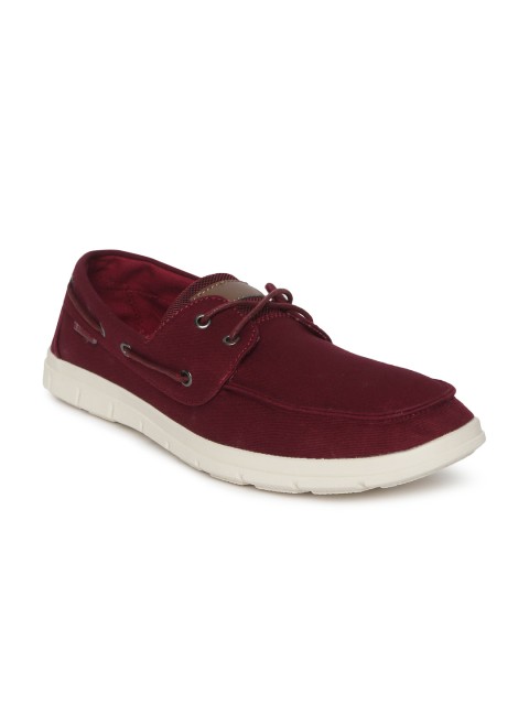 

U.S. Polo Assn. Men Maroon Boat Shoes