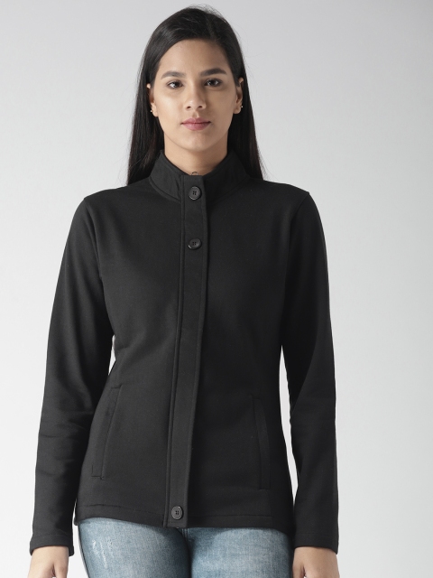 

Fort Collins Women Black Solid Sweatshirt