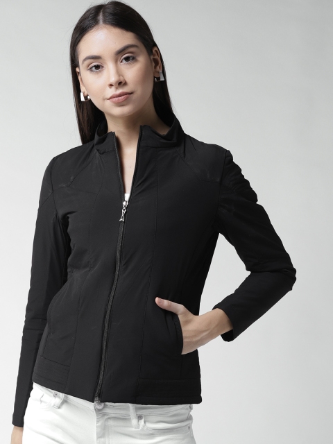 

Fort Collins Women Black Solid Tailored Jacket