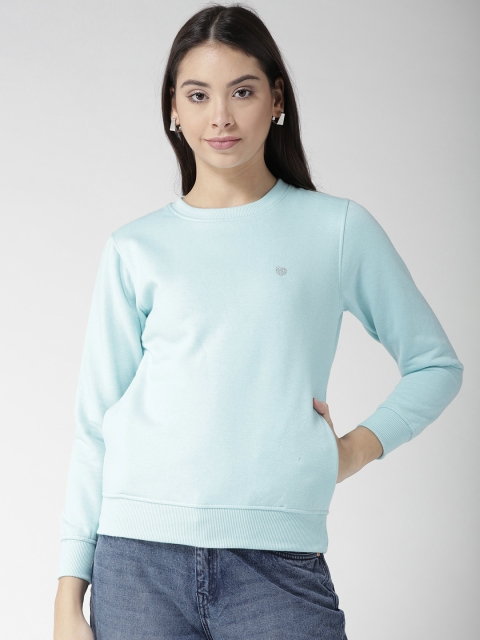 

Fort Collins Women Blue Solid Sweatshirt