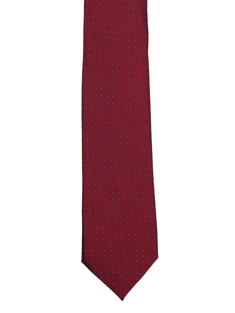 

Peter England Maroon Woven Design Broad Tie