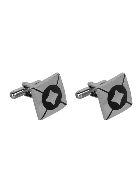 

JEWEL JUNCTION Silver-Toned Square Cufflinks