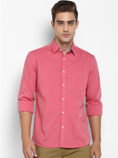

Parx Men Pink Slim Fit Solid Casual Shirt