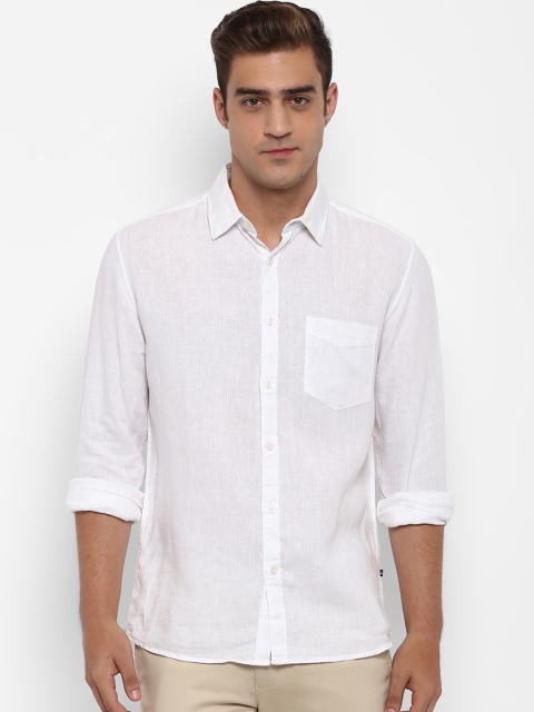 

Parx Men White Slim Fit Self Design Casual Shirt