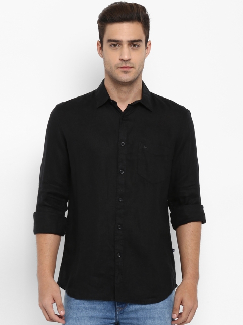 

Parx Men Black Slim Fit Solid Casual Shirt