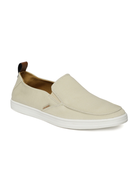 

Flying Machine Men Beige Jose Slip-On Sneakers